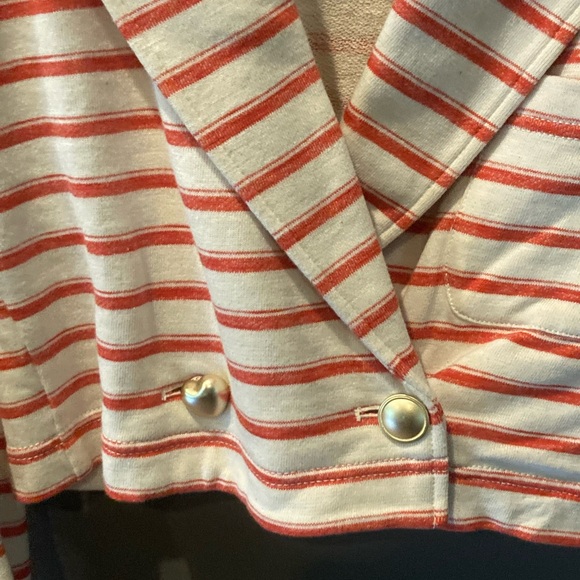 Anthropologie Maeve size 4 cropped striped jacket GUC - Picture 5 of 10